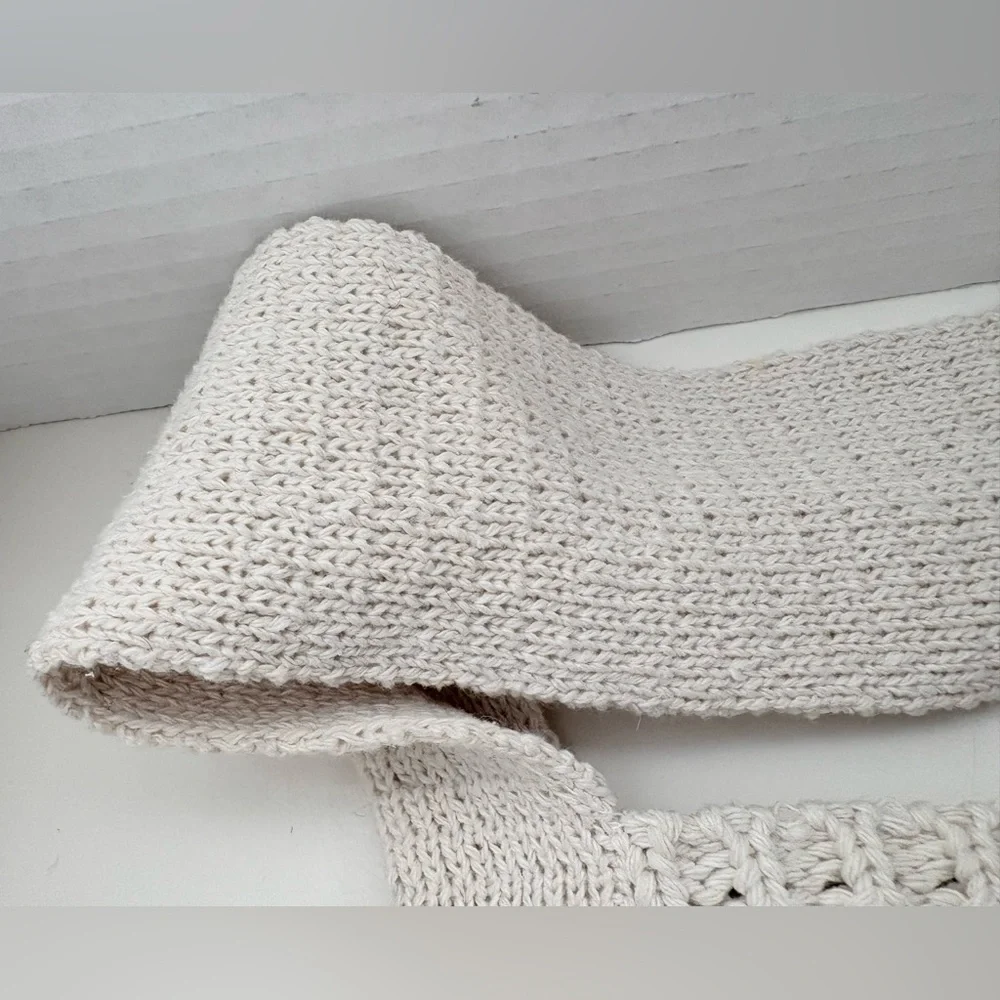 NWOT Summer Slouch Cream Crochet Knitted Hobo Shoulder Casual Summer Beach Bag
